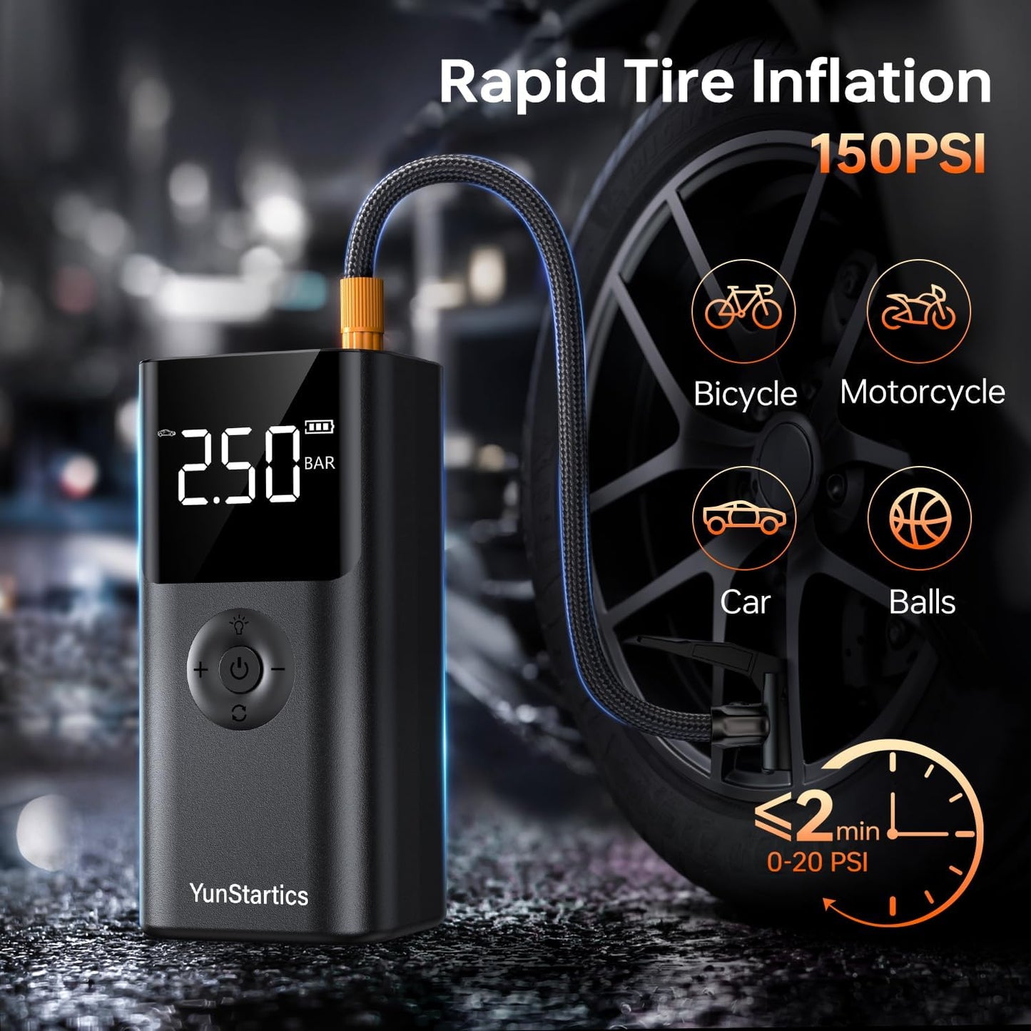 Стартерно устройство 4 в 1 high power jump starter за кола, 99800 mAh