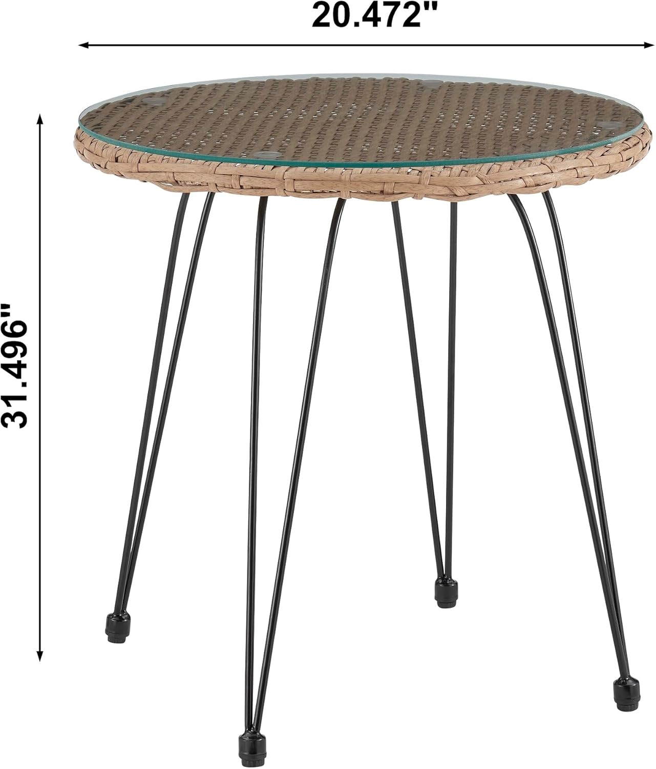 Градински комплект маса с 2 стола Bora