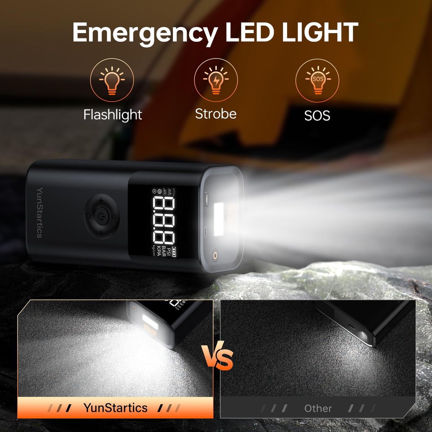 Стартерно устройство 4 в 1 high power jump starter за кола, 99800 mAh