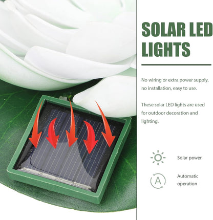 LED соларна лампа Lightex LOTUS, IP44, бяла