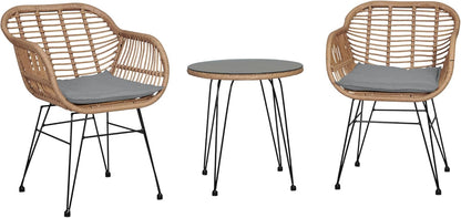 Градински комплект маса с 2 стола Bora