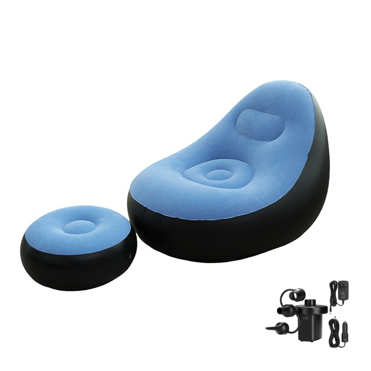 Надуваемо кресло с възглавница за крака и включена помпа