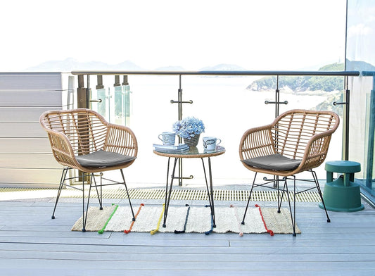 Градински комплект маса с 2 стола Bora