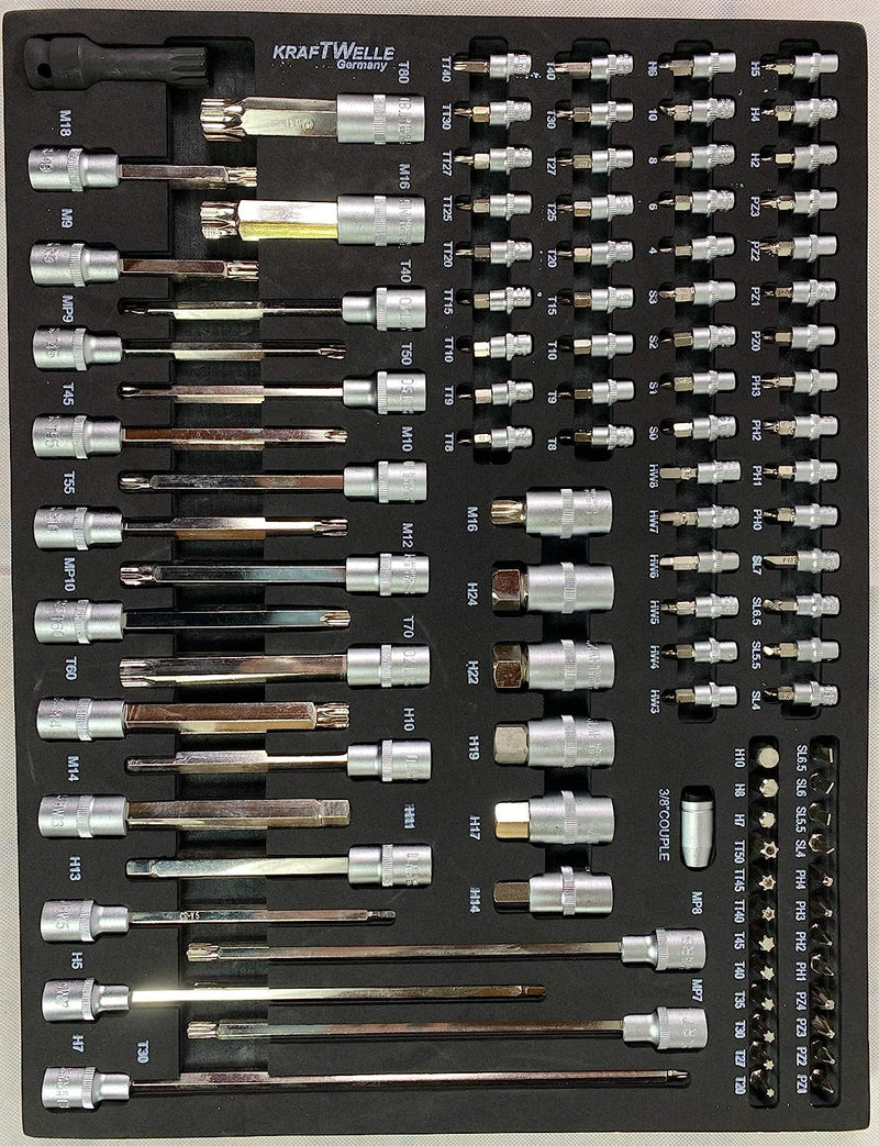 Количка с инструменти KraftWelle-Шкаф 7 отделения