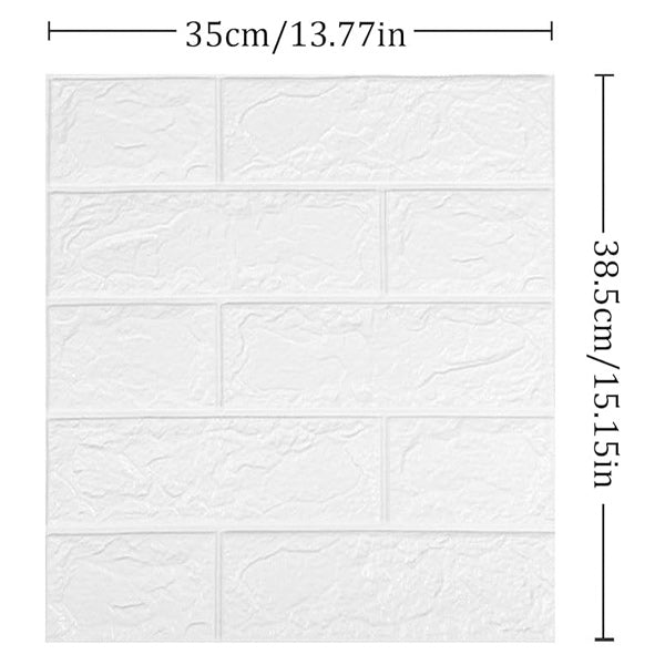 Самозалепващ се тапет с 3D ефект тухли | BRICKS - 5 бр