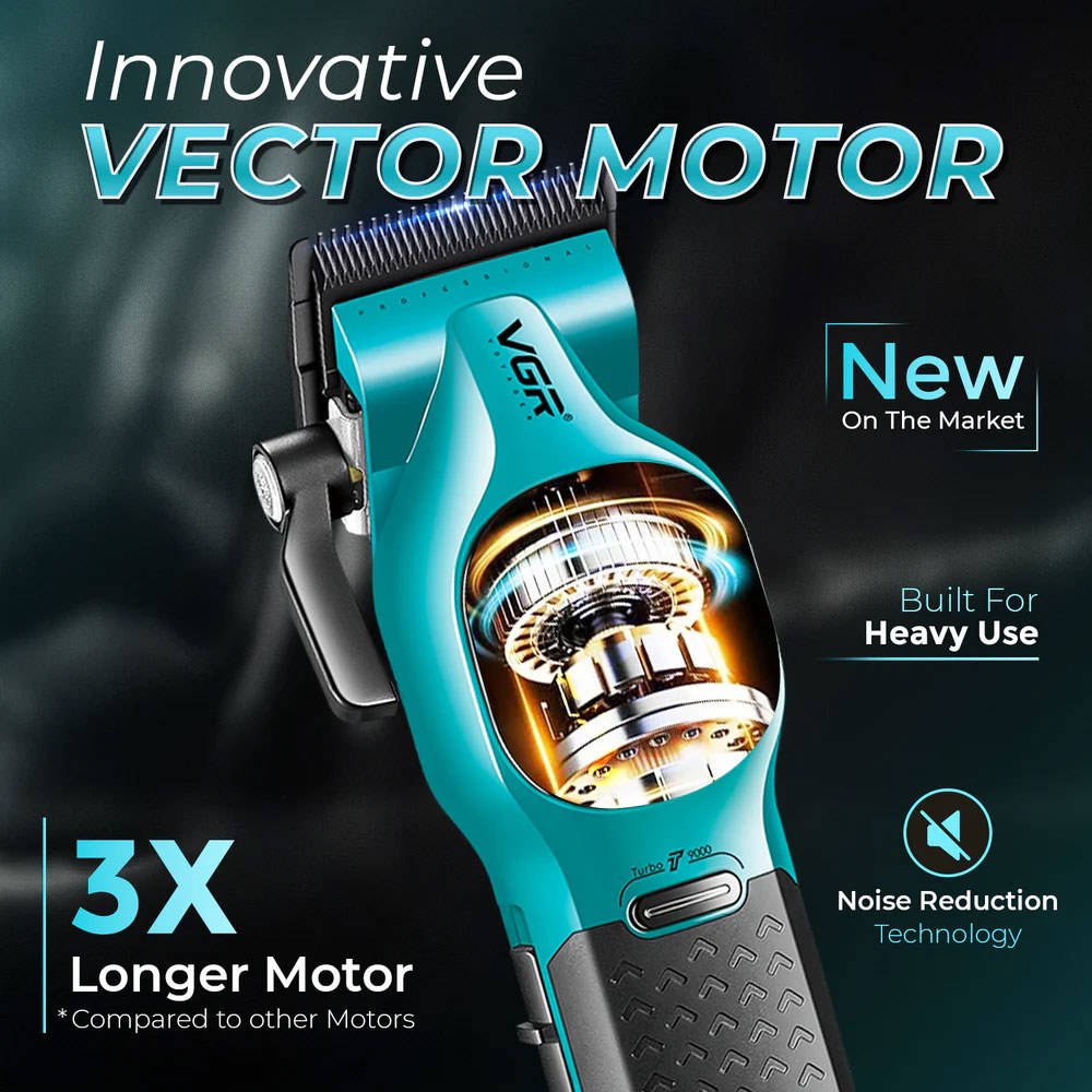 Професионална машинка за подстригване VGR V-886C GREEN