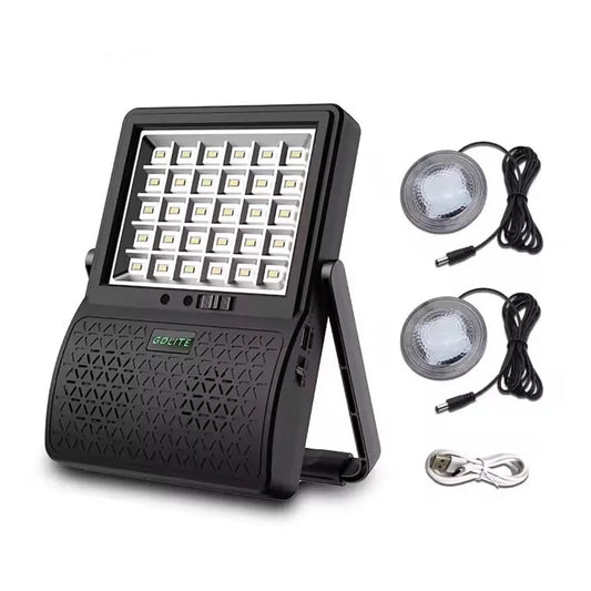 Соларна осветителна система GD-50 с тонколона и 2 крушки