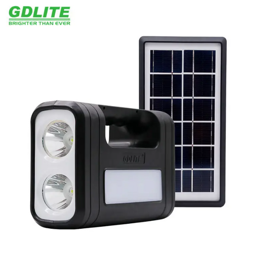 Соларна осветителна система GD-8017 с 3 крушки и фенер