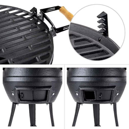 Чугунено барбекю , 35.5х36см, Черен