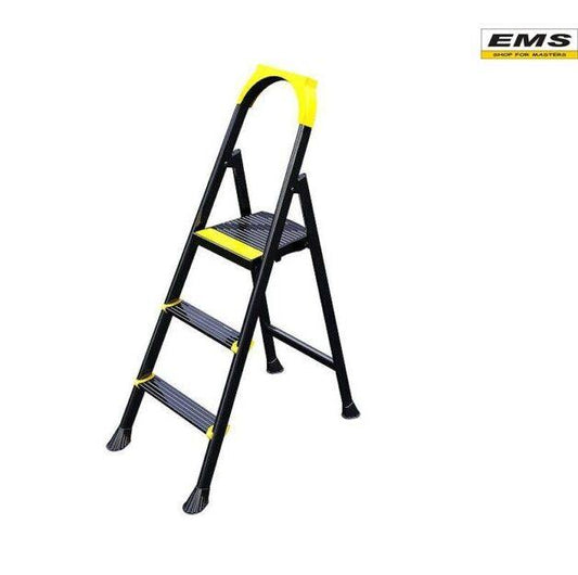 Домакинска стоманена стълба EUROSTEP с 2+1 стъпала, товароносимост до 150 кг