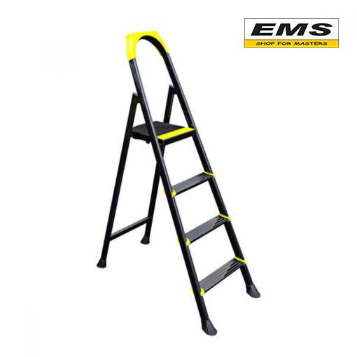 Домакинска метална стълба EUROSTEP с 3+1 стъпала, товароносимост до 150 кг