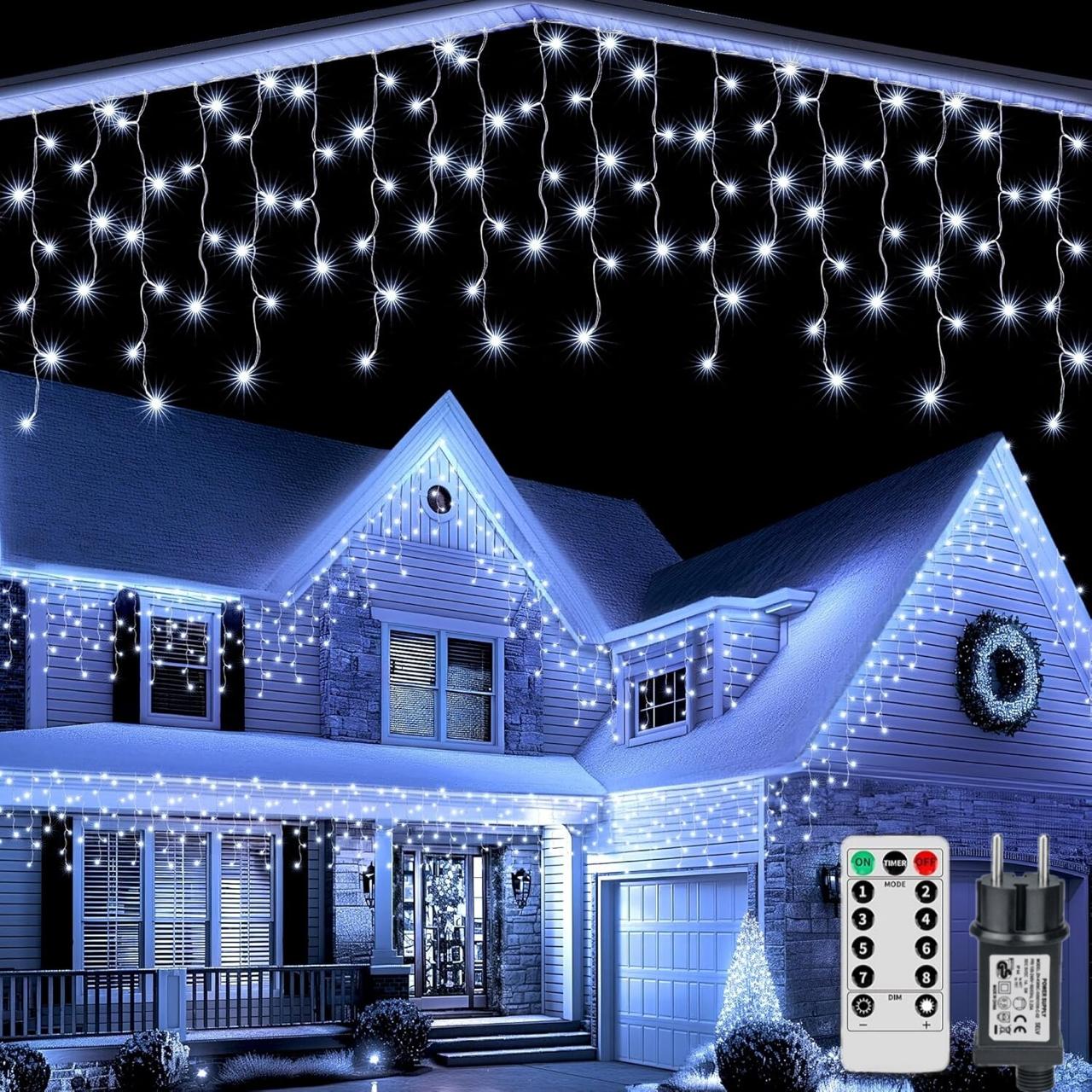 LED коледна лампа за вътрешно и външно осветление, 50M, LED, устойчиво на мъгла