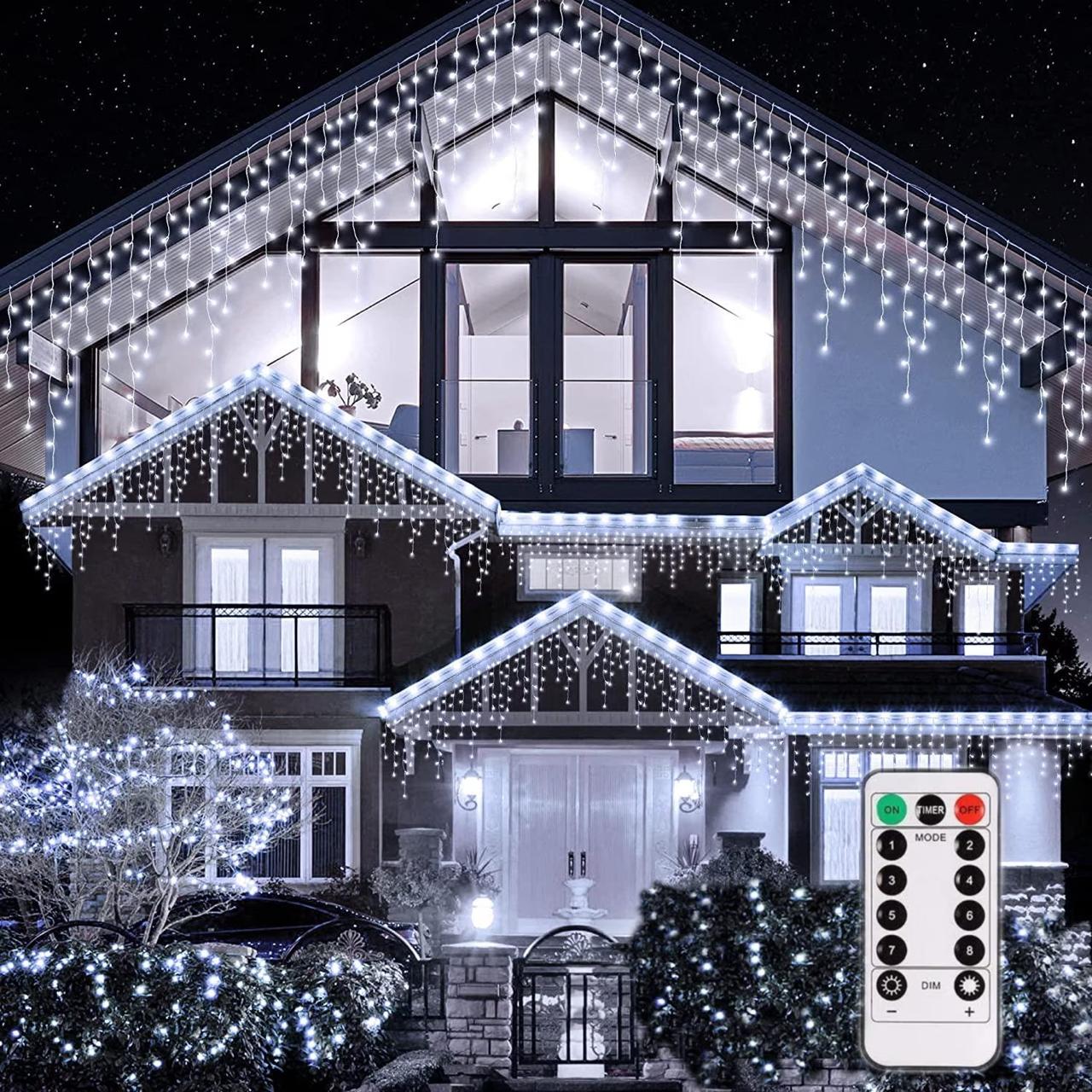 LED коледна лампа за вътрешно и външно осветление, 50M, LED, устойчиво на мъгла