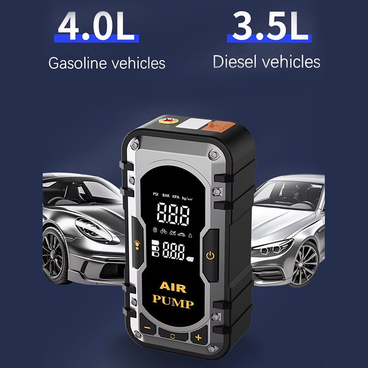 Стартиращо устройство за автомобил Jump Starter и компресор за гуми, 8000mAh