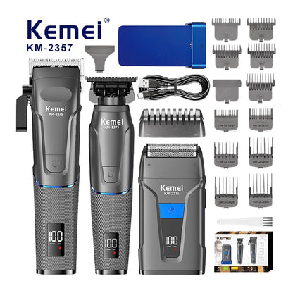 Комплект машинки за подстригване и бръснене Kemei KM-2375