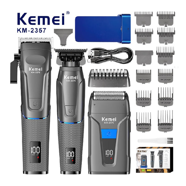 Комплект машинки за подстригване и бръснене Kemei KM-2375