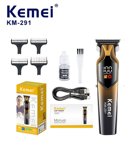 Машинка за подстригване Kemei KM 291, 4 приставки