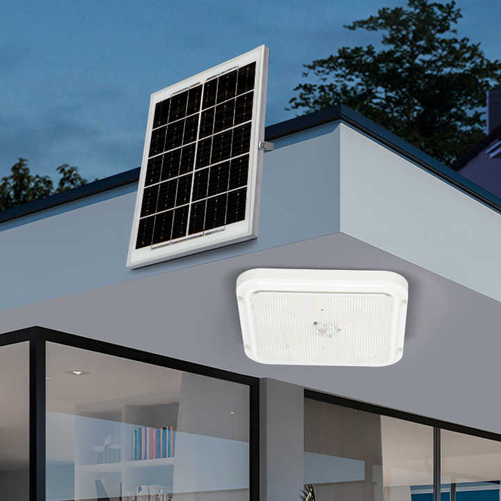 Соларна LED лампа за таван Jortan 100W с  отделен панел