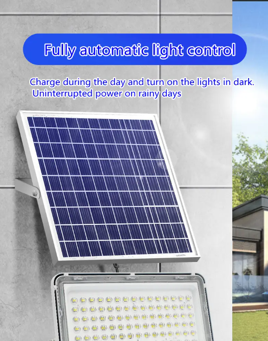 Соларен LED прожектор Jortan 3000W с  отделен панел