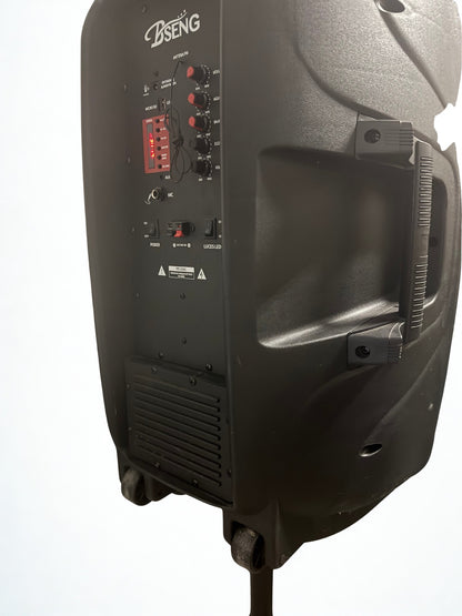 Комплект безжична тонколона MSA-5618, 15"  със стойка, безжичен микрофон и  дистанционно, 5000W