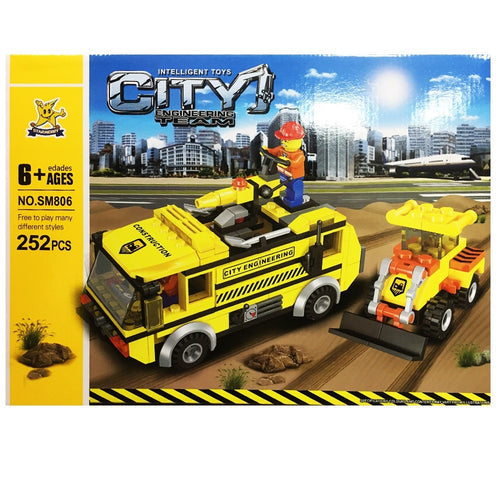 Детски конструктор CITY Engineering Team – 252 части