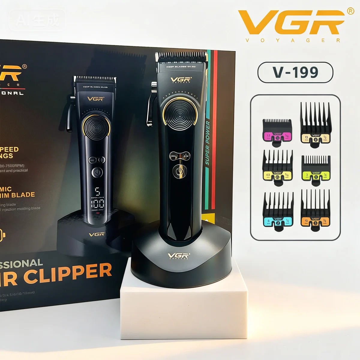 Професионална машинка за подстригване и самобръсначка VGR V-199