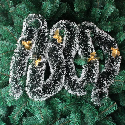 Гирлянд със златисти панделки