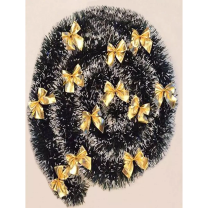 Гирлянд със златисти панделки