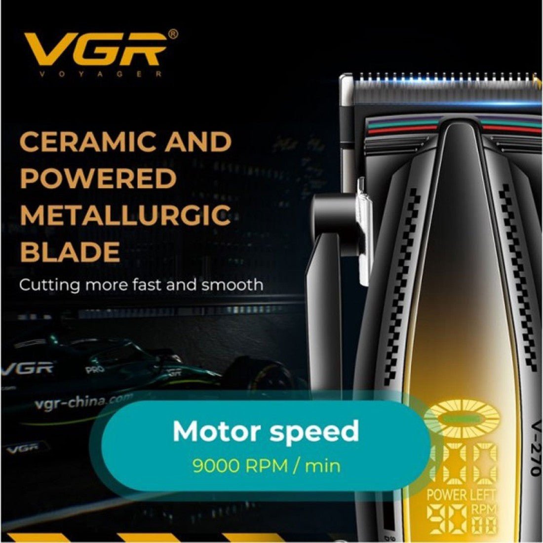 Професионална машинка за подстригване VGR Voyager V-270 – 9000RPM
