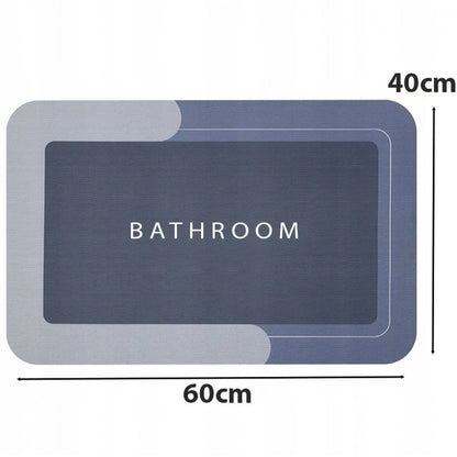 Абсорбираща и бързосъхнеща постелка за баня, 40х60 см, правоъгълна