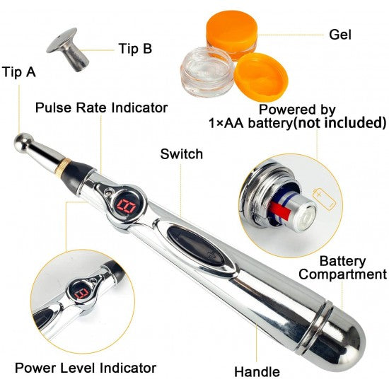 Акупунктурна писалка за масаж MERIDIAN ENERGY MASSAGER PEN W-912 - Oferti4ka.com