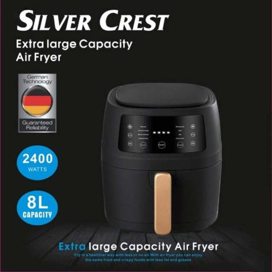 Air Fryer S-18, Фритюрник с горещ въздух, Дигитален, 2400 W 8 литра | SILVER CREST