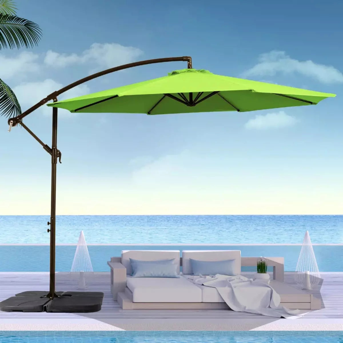 Градински чадър - Ø300 cm, различни цветове