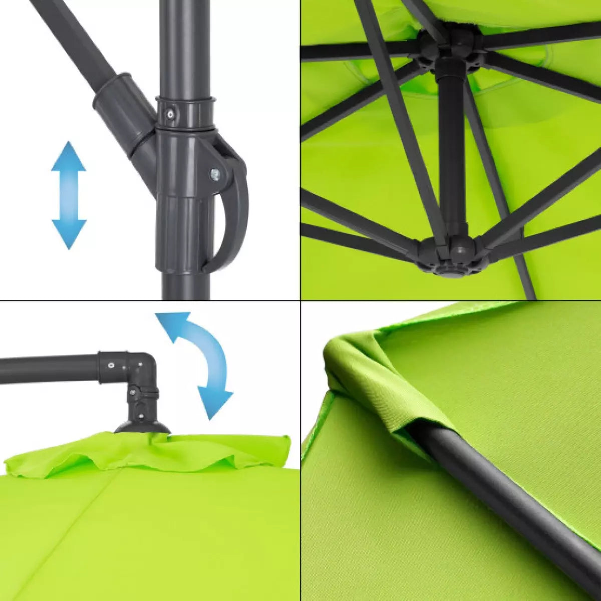 Градински чадър - Ø300 cm, различни цветове