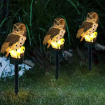 Зареждане на изображението в браузъра на галерията, Декоративна градинска соларна лампа Бухал
