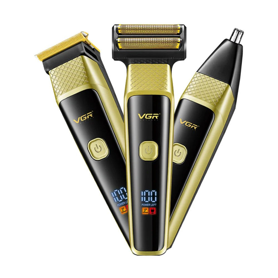 VGR Limited Edition – Професионален 3 в 1 комплект за поддръжка (Златен)