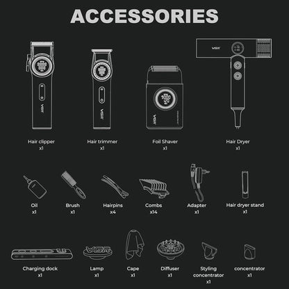 VGR Professional Barber Combo 4 в 1