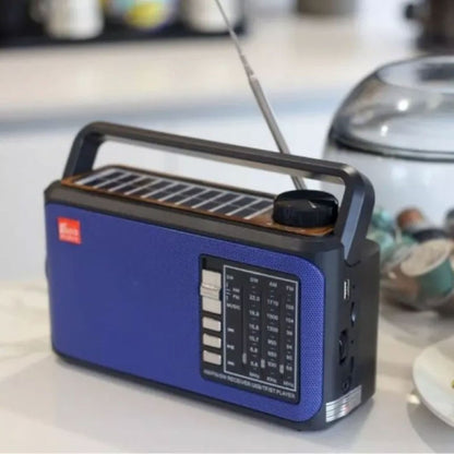 Преносимо соларно радио с Bluetooth, USB и LED фенер