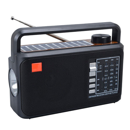 Преносимо соларно радио с Bluetooth, USB и LED фенер
