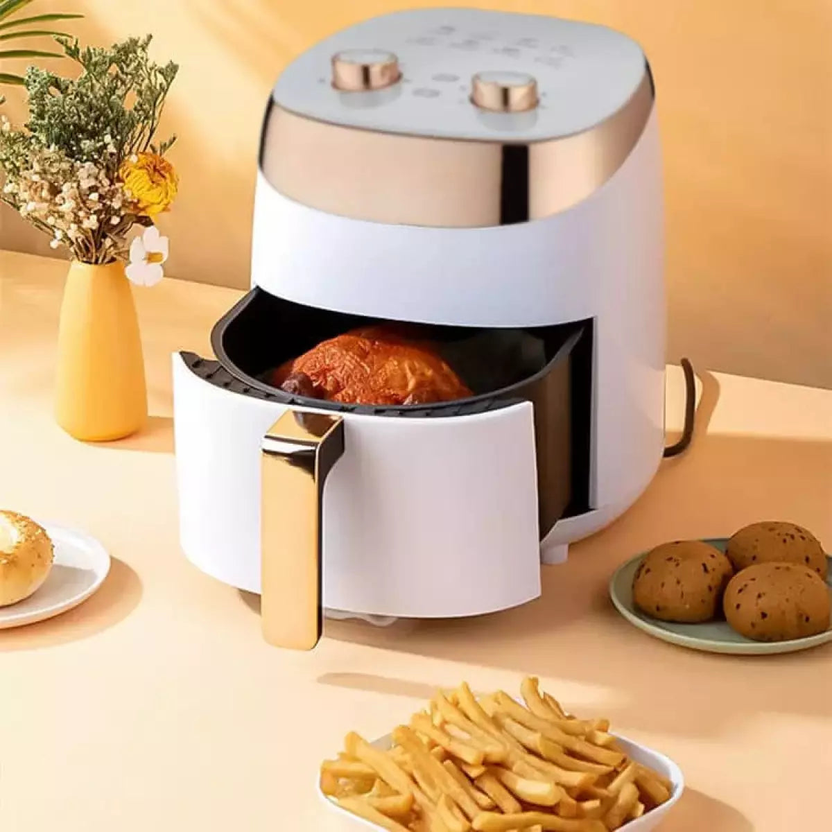 Елегантен Компактен Air Fryer - Фритюрник с горещ въздух - 5 литра