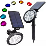Зареждане на изображението в браузъра на галерията, Градинска соларна LED лампа с регулируем ъгъл, 7 цвята
