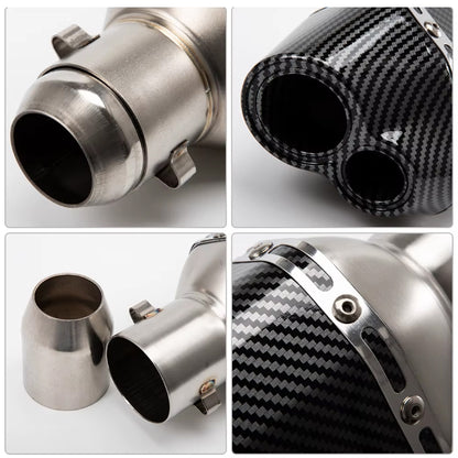 Гърне за мотоциклет PA945 - 40см -ЧЕРНО С КАРБОН