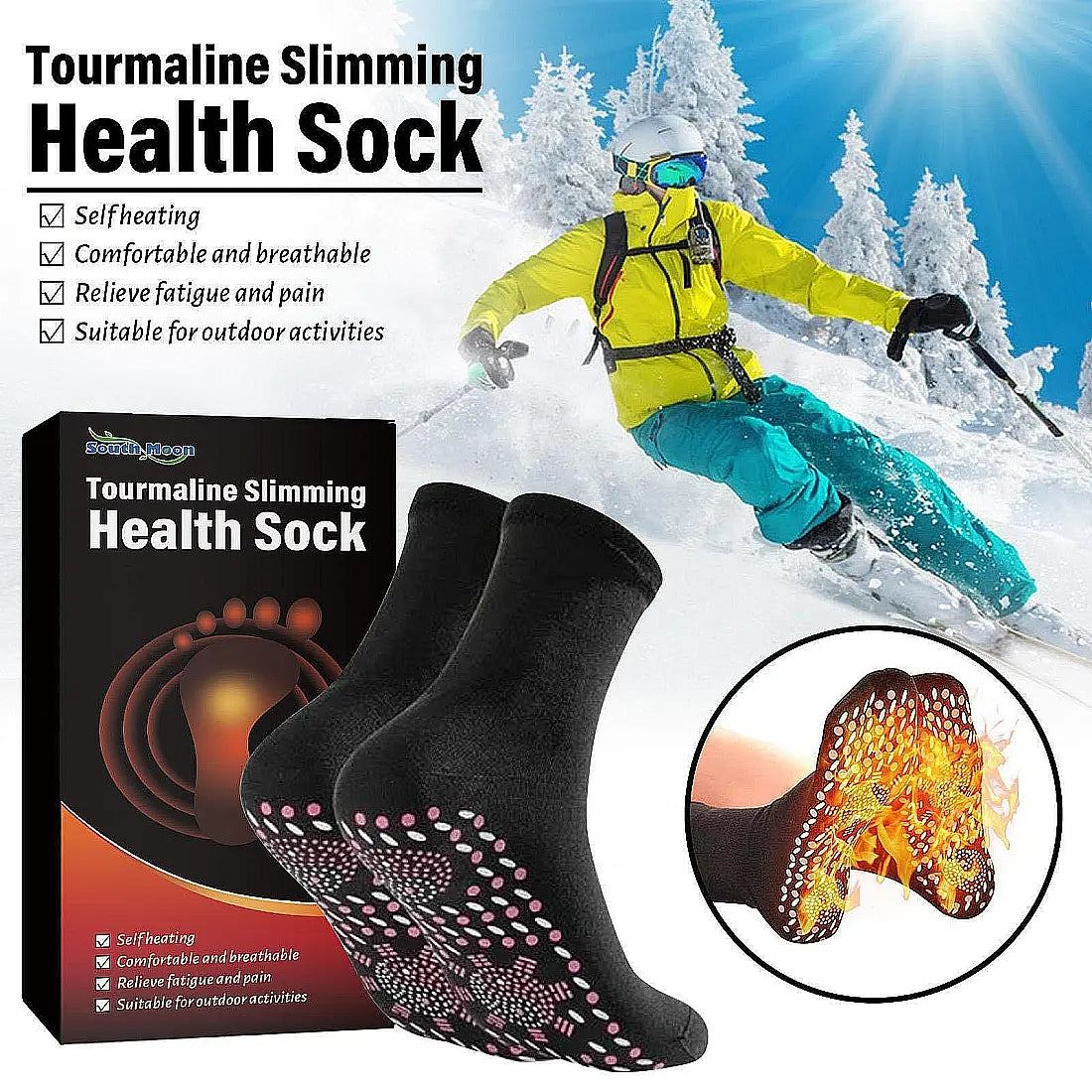 Health Sock Самозагряващи се Тормалинови Чорапи: Максимален Комфорт и Топлина