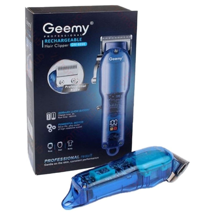Професионална безжична акумулаторна машинка GM-6696 за подстригване Geemy