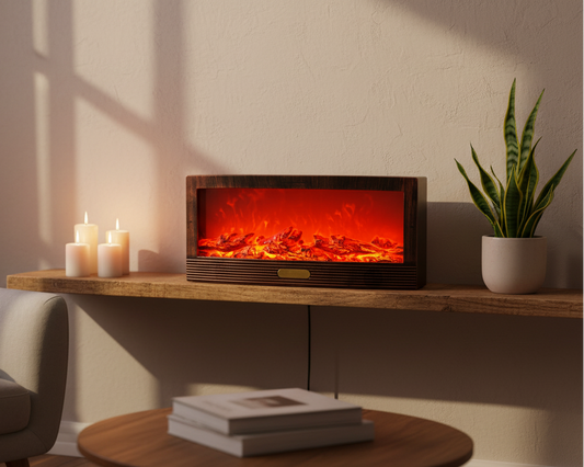 Декоративна LED Камина с 3D ефект на пламък