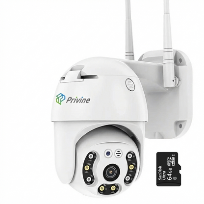 IP въртяща безжична камера 5MPX + SD карта 64gb + iCsee