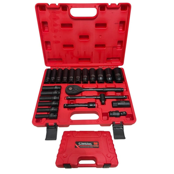 Гедоре с ударни дълбоки вложки 23 части 1/2'' StahlMayer