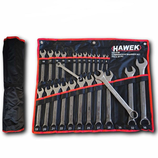 Комплект звездогаечни ключове 6 - 36 мм 25 части Hawek