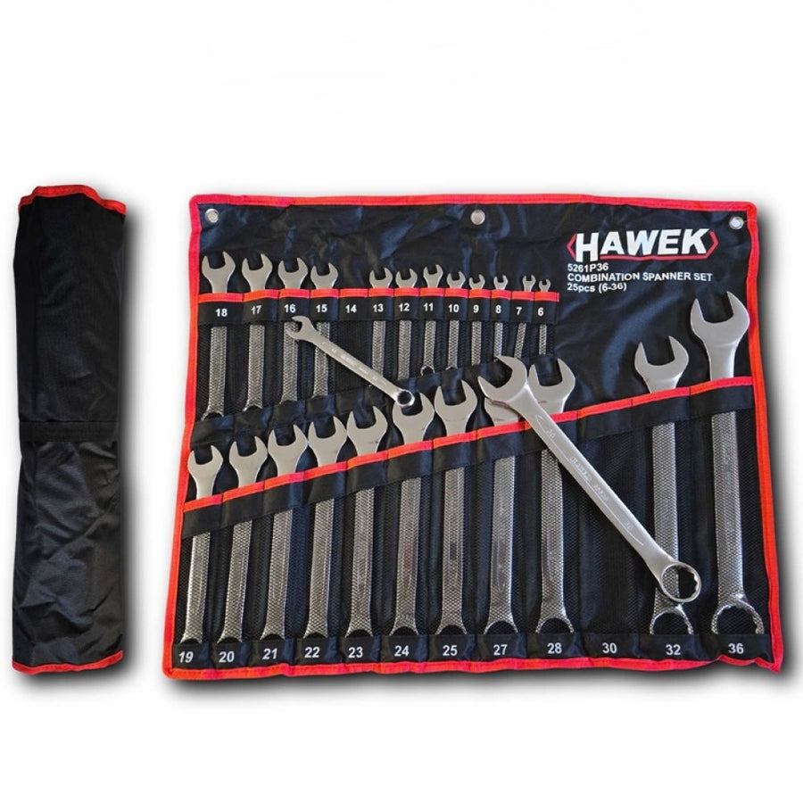 Комплект звездогаечни ключове 6 - 36 мм 25 части Hawek