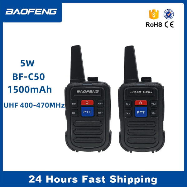 Мини радиостанции UHF Baofeng C50